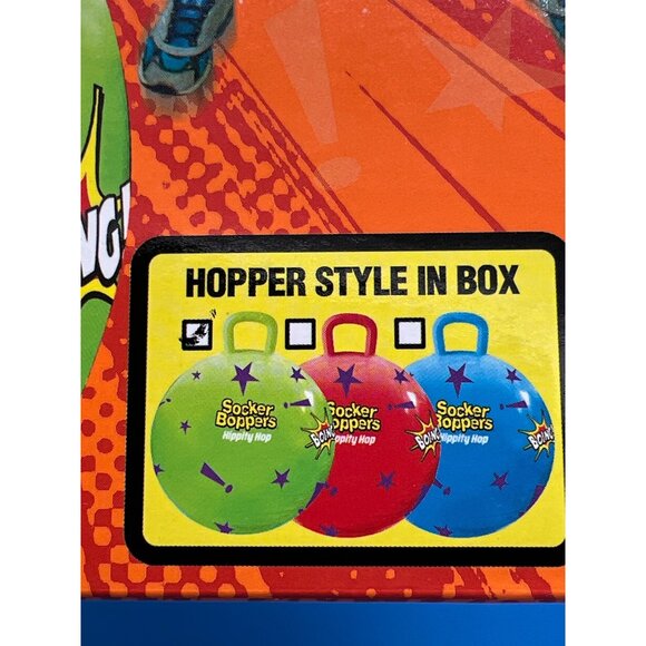 The Original Socker Boppers Hippity Hop 15" Inflatable Ball For Ages 3+Green and - Picture 5 of 5